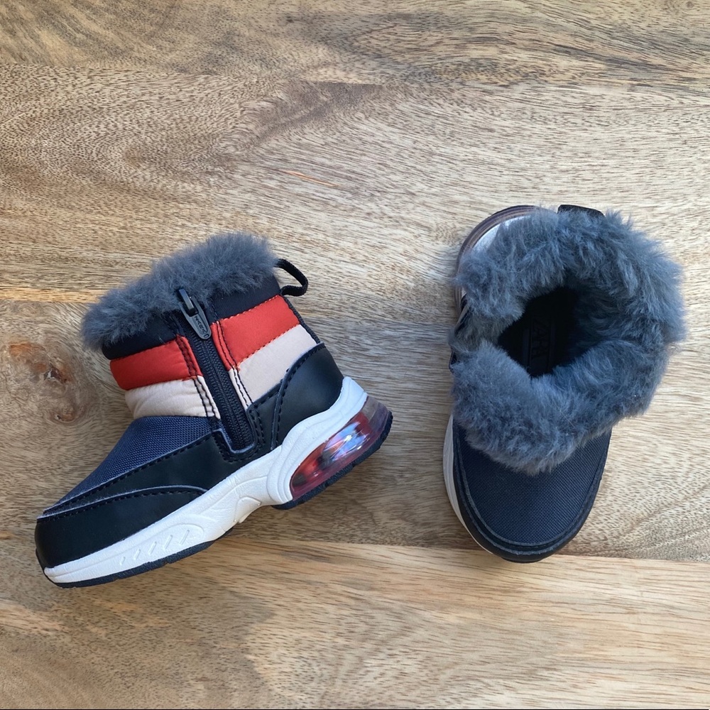 zara fleece-lined snow boots
